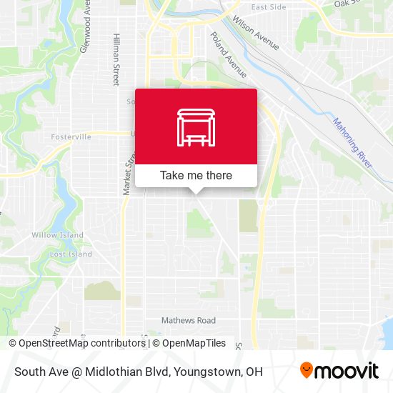 Mapa de South Ave @ Midlothian Blvd