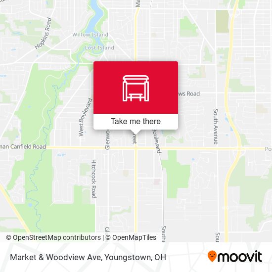Market & Woodview Ave map