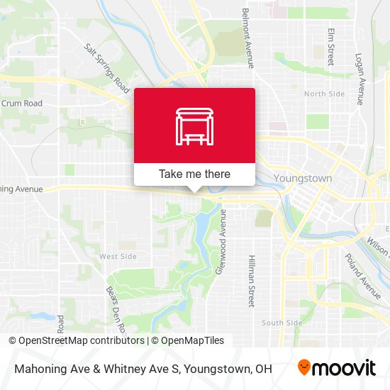 Mahoning Ave & Whitney Ave S map