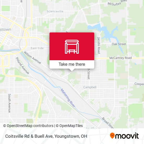 Coitsville Rd & Buell Ave map