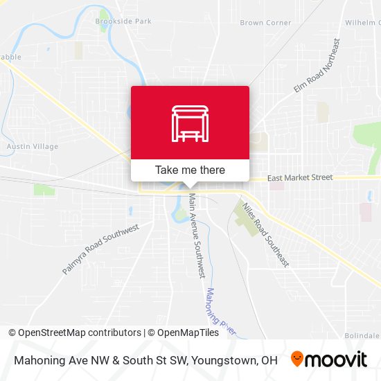 Mahoning Ave NW & South St SW map