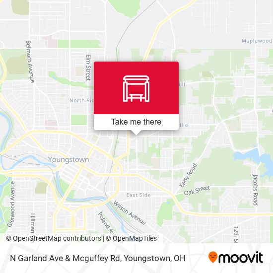 Mapa de N Garland Ave & Mcguffey Rd