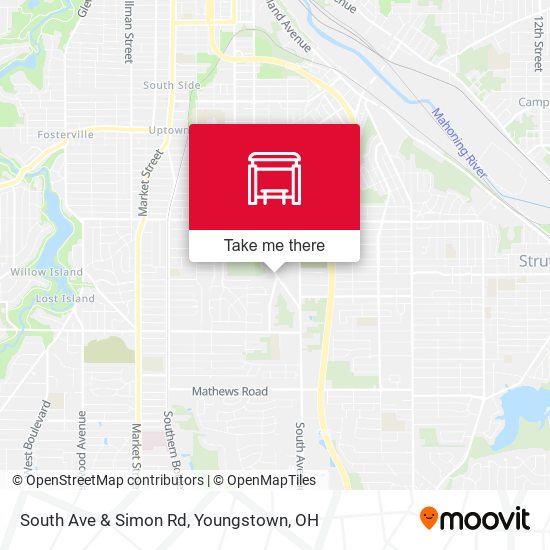 South Ave & Simon Rd map