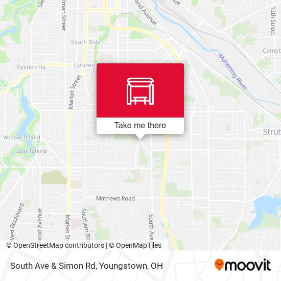 South Ave & Simon Rd map