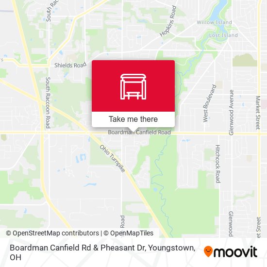 Boardman Canfield Rd & Pheasant Dr map