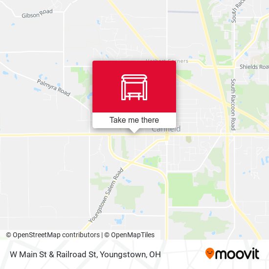 W Main St & Railroad St map