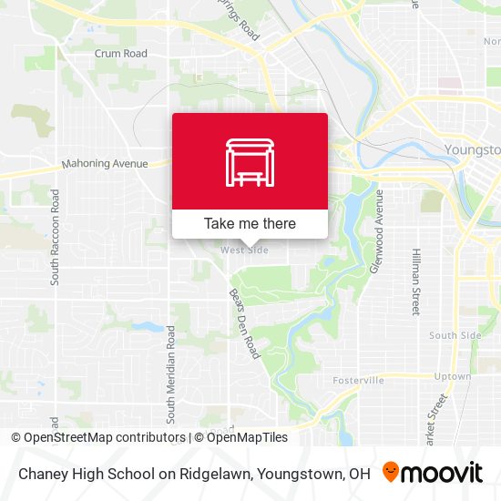 Chaney High School on Ridgelawn map