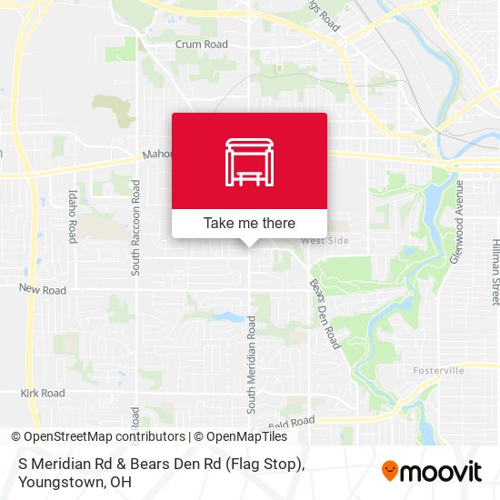 S Meridian Rd & Bears Den Rd (Flag Stop) map