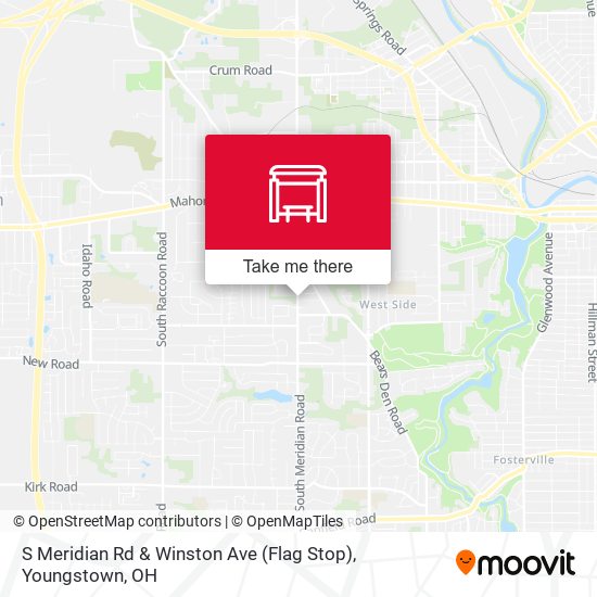 S Meridian Rd & Winston Ave (Flag Stop) map