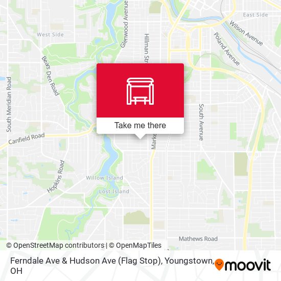 Mapa de Ferndale Ave & Hudson Ave (Flag Stop)