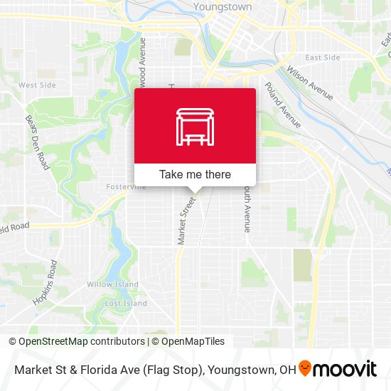 Market St & Florida Ave (Flag Stop) map