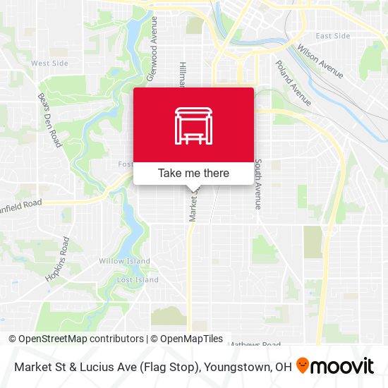 Mapa de Market St & Lucius Ave (Flag Stop)