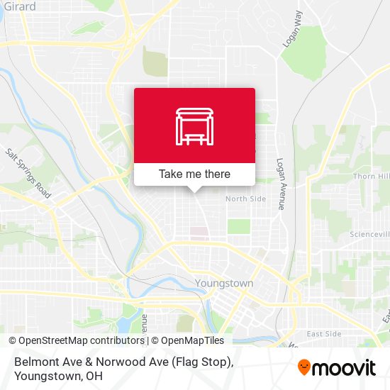 Mapa de Belmont Ave & Norwood Ave (Flag Stop)
