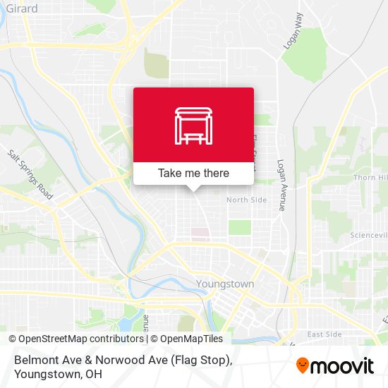 Belmont Ave & Norwood Ave (Flag Stop) map