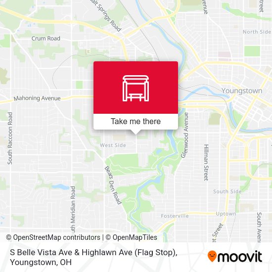 S Belle Vista Ave & Highlawn Ave (Flag Stop) map