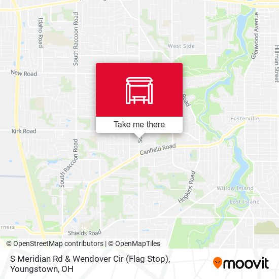 S Meridian Rd & Wendover Cir (Flag Stop) map