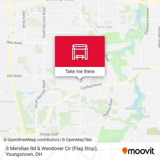 Mapa de S Meridian Rd & Wendover Cir (Flag Stop)