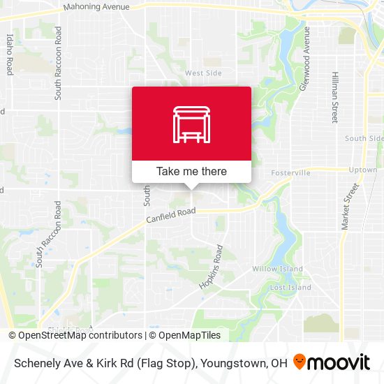 Schenely Ave & Kirk Rd (Flag Stop) map