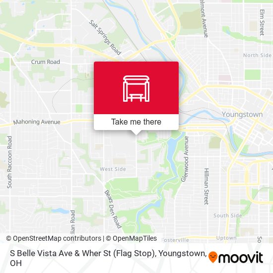 Mapa de S Belle Vista Ave & Wher St (Flag Stop)