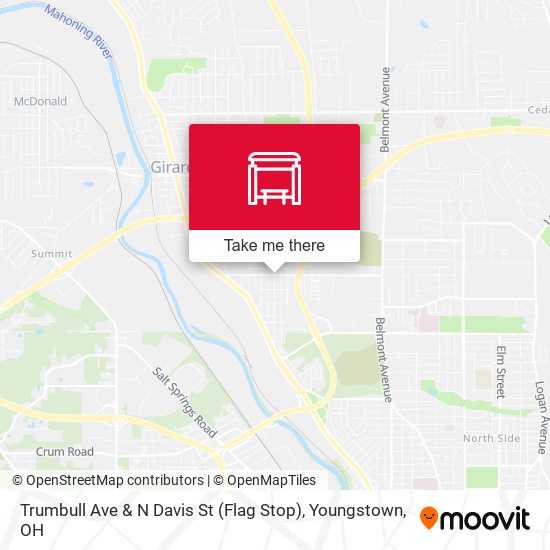 Mapa de Trumbull Ave & N Davis St (Flag Stop)