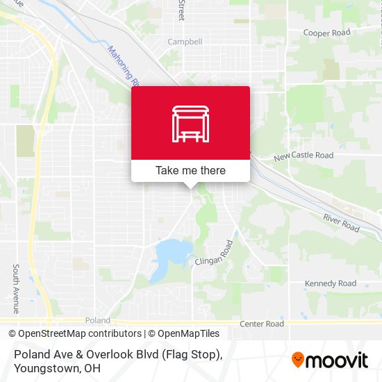 Poland Ave & Overlook Blvd (Flag Stop) map