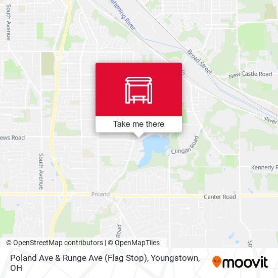 Poland Ave & Runge Ave (Flag Stop) map