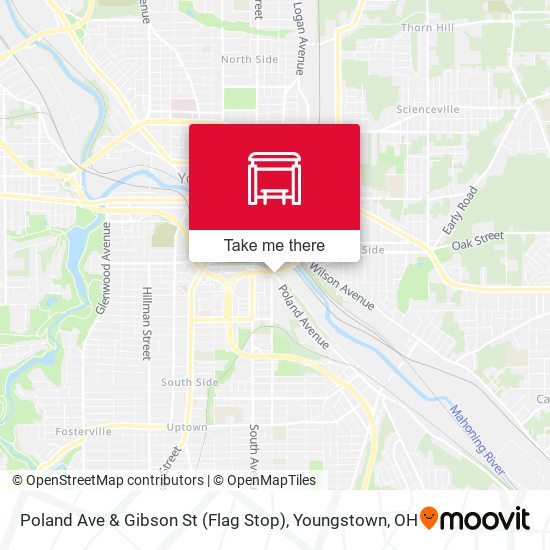 Poland Ave & Gibson St (Flag Stop) map