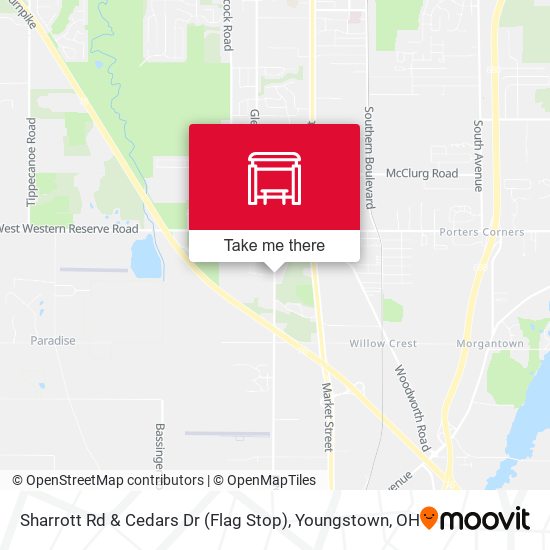 Mapa de Sharrott Rd & Cedars Dr (Flag Stop)
