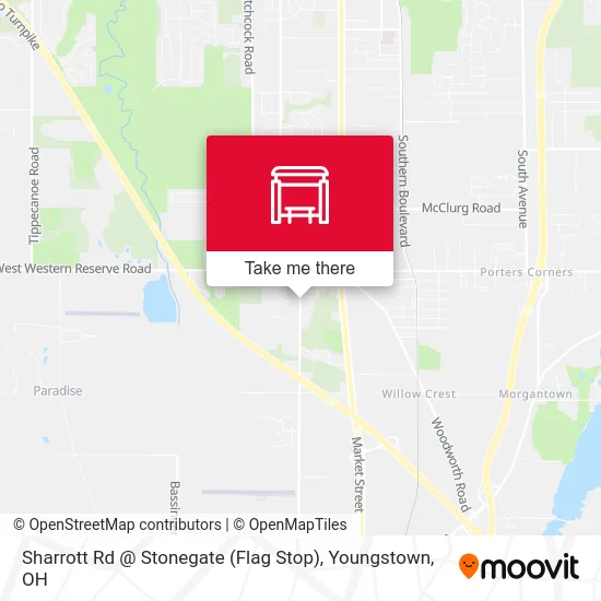 Sharrott Rd @ Stonegate (Flag Stop) map