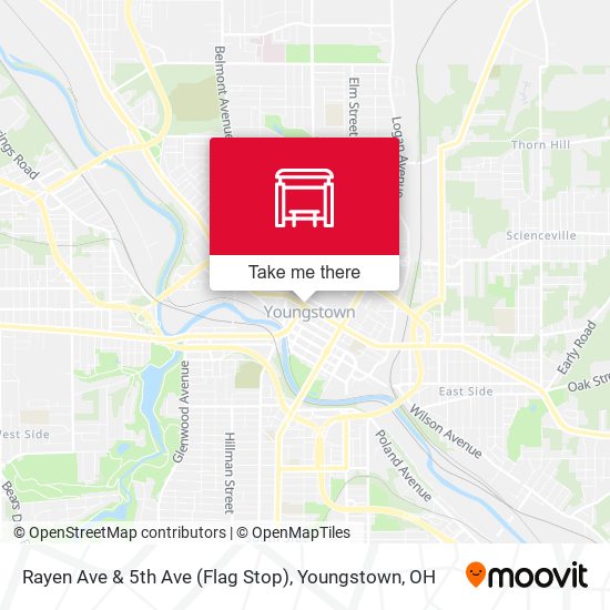 Mapa de Rayen Ave & 5th Ave (Flag Stop)