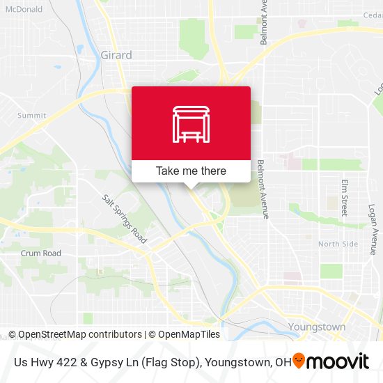 Us Hwy 422 & Gypsy Ln (Flag Stop) map
