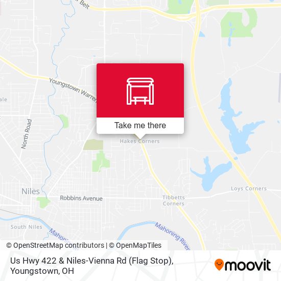 Us Hwy 422 & Niles-Vienna Rd (Flag Stop) map