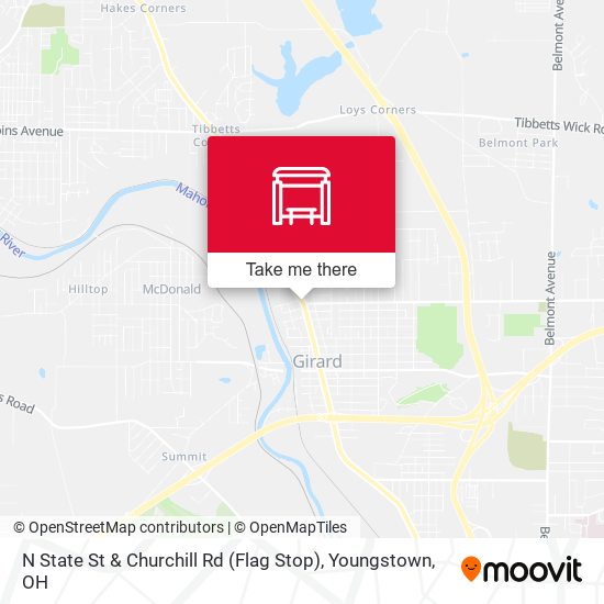 Mapa de N State St & Churchill Rd (Flag Stop)