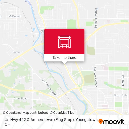Us Hwy 422 & Amherst Ave (Flag Stop) map