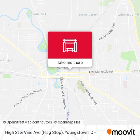 Mapa de High St & Vine Ave (Flag Stop)