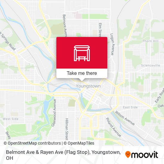 Belmont Ave & Rayen Ave (Flag Stop) map
