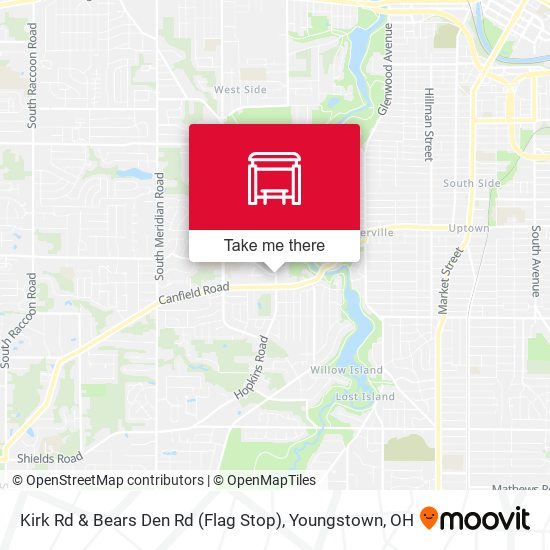 Kirk Rd & Bears Den Rd (Flag Stop) map