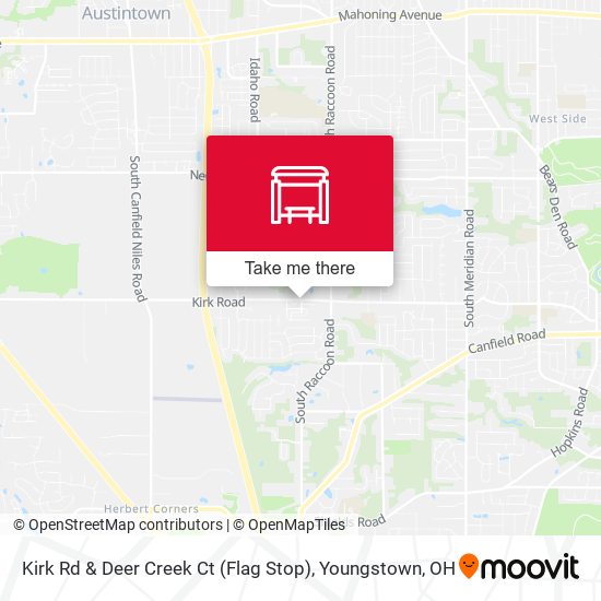Kirk Rd & Deer Creek Ct (Flag Stop) map