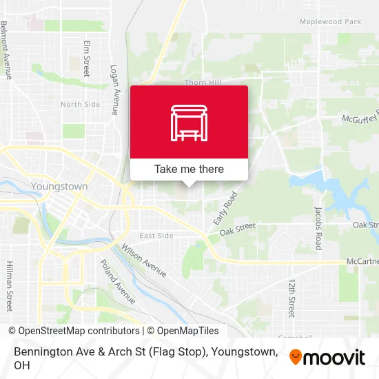 Bennington Ave & Arch St (Flag Stop) map