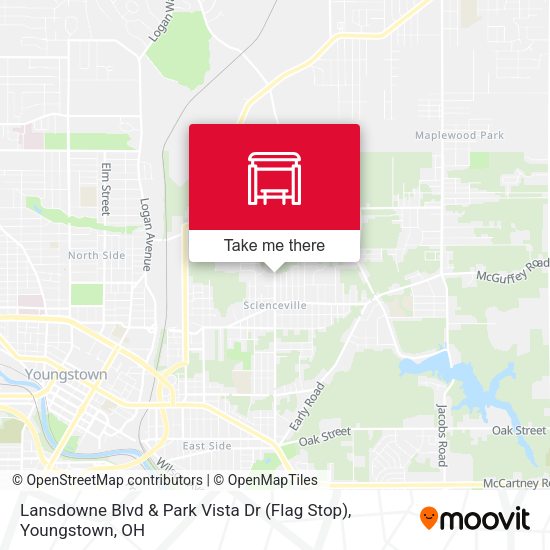 Mapa de Lansdowne Blvd & Park Vista Dr (Flag Stop)