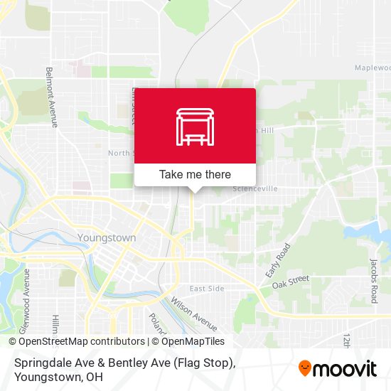 Mapa de Springdale Ave & Bentley Ave (Flag Stop)