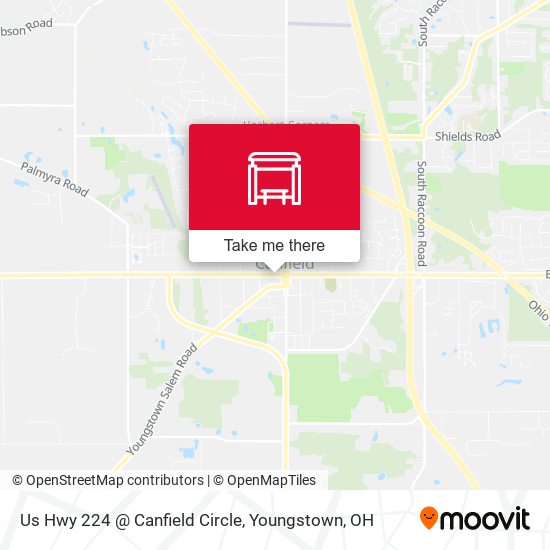 Us Hwy 224 @ Canfield Circle map