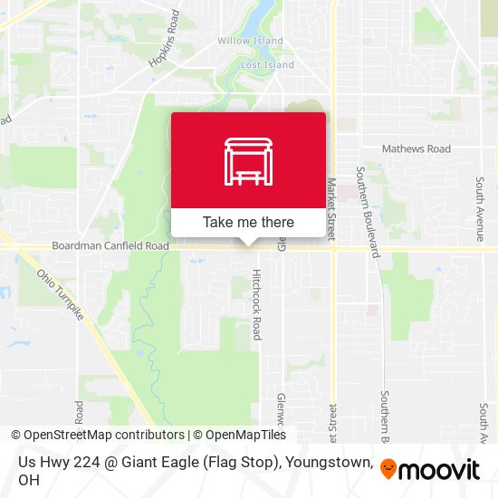 Us Hwy 224 @ Giant Eagle (Flag Stop) map