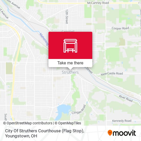 City Of Struthers Courthouse (Flag Stop) map