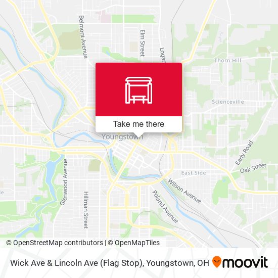 Wick Ave & Lincoln Ave (Flag Stop) map