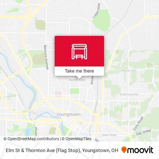 Mapa de Elm St & Thornton Ave (Flag Stop)