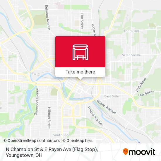 Mapa de N Champion St & E Rayen Ave (Flag Stop)