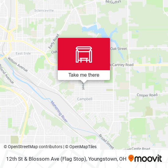 12th St & Blossom Ave (Flag Stop) map