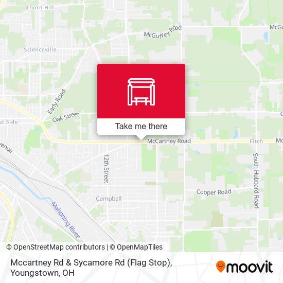 Mapa de Mccartney Rd & Sycamore Rd (Flag Stop)