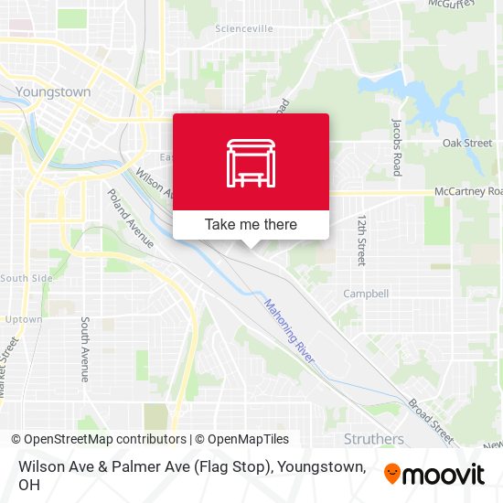 Wilson Ave & Palmer Ave (Flag Stop) map